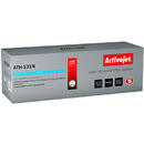 Activejet ATH-531N toner for HP printer; HP 304A CC531A, Canon CRG-718C replacement; Supreme; 3200 pages; cyan