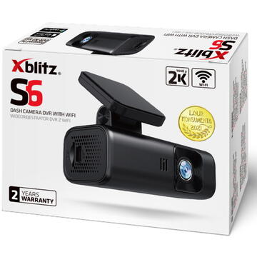 Camera video auto Xblitz S6 Camera auto DVR, rezolutie 2K, Wireless Black