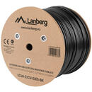 Lanberg LCU6-21CU-0305-BK networking cable Black 305 m Cat6 U/UTP (UTP)