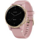 Smartwatch Garmin Vivoactive 4s Rose Gold, Silicone Dust Rose