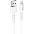 Cablu Date si Incarcare USB la USB Type-C Blue Power BDU01 Novel, 1 m, 2.4 A, Alb "303655" (include TV 0.06 lei)