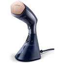 Fier de calcat Philips 8000 Series Handheld Steamer with brush GC810/20 1600W, 230ml water tank, heated plate, 2-in-1 vertical and horizontal steaming function, Anti Calc Technology - Style Mat - Mėlyna and Copper