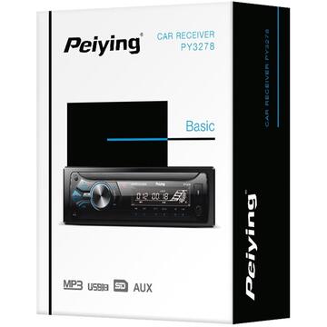 Sistem auto RADIO MP3/USB/SD/MMC 4X20W PEIYING