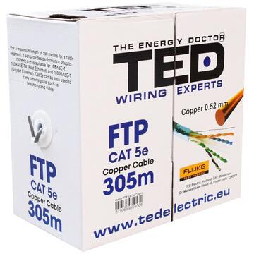 Ted Electric CABLU FTP CAT 5E CUPRU 0.52MM 305M TED ELECTR