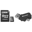 Card memorie PLATINET MICRO SD CARD 8GB ADAPTOR SD+USB+MICRO PLATIN