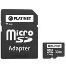 Card memorie PLATINET MICRO SD CARD CU ADAPTOR 32GB CLASA 10 PLATIN