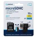 Card memorie PLATINET MICRO SD CARD 32GB OTG/CARD READER/ADAPTOR PL