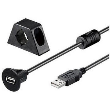 AMPIRE Cablu prelungitor USB 200cm (cu soclu)