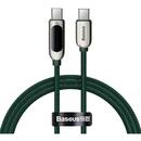 Baseus Display CATSK-B06, USB Type-C la USB Type-C Fast Charging, 1m, 100W, Verde