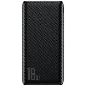 Baterie externa Baseus Bipow 15W, 10000 mAh, 2x USB, 1x USB-C, 1x MicroUSB, Black