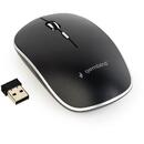 Mouse Gembird MUSW-4BS-01, USB Wireless, Black-Silver