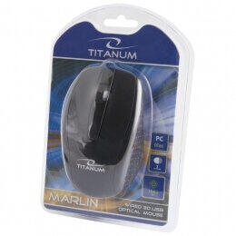 Mouse TITANUM TM110K , Marlin 3D , 1000 DPI , Blister , negru