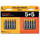 Kodak XTRALIFE Alkaline AAA Battery 10 (5+5 pack)