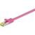 goobay Patch cable SFTP m.Cat7 pink 5,00m - LSZH, Magenta