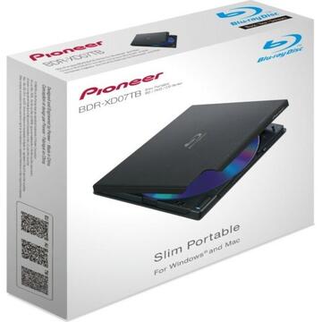 Pioneer BDR-XD07TB, Blu-ray burner (black, USB 3.2 Gen 1)