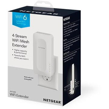 Netgear Dual-band WiFi 6 Mesh Extender, 1.6Gbps