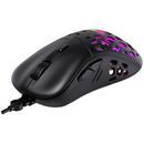 Mouse HAVIT MS955, Iluminare RGB, 12000 DPI, Interfata USB, 6 butoane, Negru, Design ergonomic