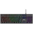 Tastatura HAVIT Gamenote Kb858l Cu Fir De 1.65m, Conexiune Usb, Iluminat Rgb, Negru