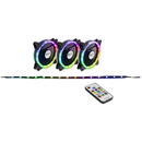 Ventilator Inter-Tech Argus RS-04 RGB, 120mm, Kit Fans + RGB LED Strip