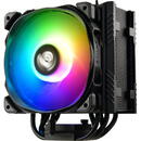 Cooler Procesor Enermax RGB Edition, CPU Cooler Intel / AMD AM4, Suport 230W + TDP, ARGB PWM, 14 cm, Negru