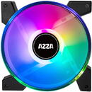 Set 4 ventilatoare PC Azza FNAZ-12DRGB2-241, Hurricane II ARGB, 120x120x25mm