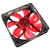 Ventilator Cooltek SILENT FAN 120 RED LED 120 mm, 1200 rpm, 63.7 CFM