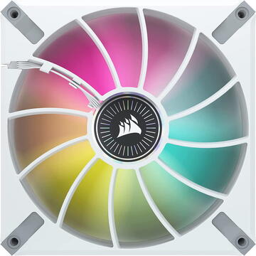 Ventilator Corsair iCUE ML140 RGB ELITE Premium - White Frame, 140mm, PWM