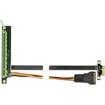 DeLOCK Riser Card PCIe x1> x16 with flexible cable 30cm