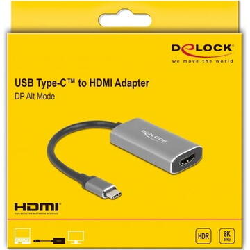 DeLOCK adapter USB-C 3.1 Gen 1 (male)> HDMI 8K + HDR