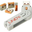 Lindy port lock 4pcs. - Code Orange