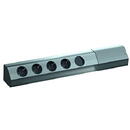 Prelungitor Bachmann CASIA 923.007 - 4 port - silver / black - wall and corner mounting