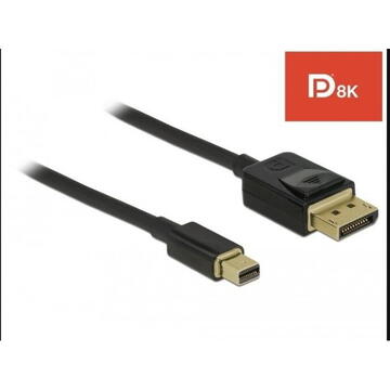 DeLOCK mini DP> DP cable 8K 60Hz 1m