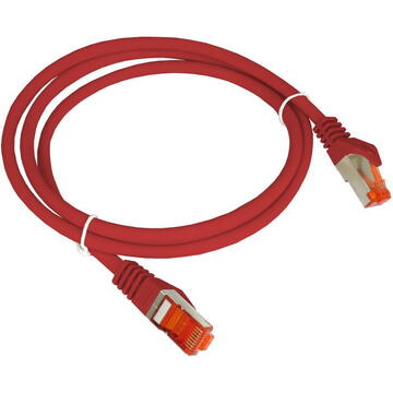 A-LAN Alantec KKS6CZE0.25 Patch-cord F/UTP cat.6 PVC 0.25m red