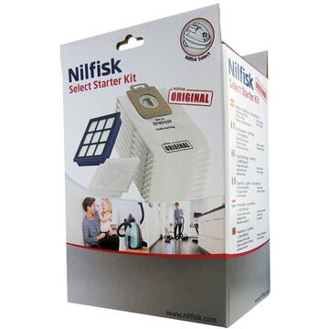 Nilfisk 107414060 Starter Kit – Accessory for Vacuum Cleaner (Starter Kit, Black, White, Select Classic Green CN Select Classic Green EU Select Classic White EU Select Classic White UK)