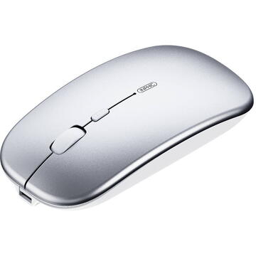 Mouse inphic Bluetooth, Reincarcabil, Tri-Mode BT 5.0 / 4.0 + 2.4G), 1600DPI Silver