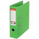Biblioraft Esselte No.1 Power Recycled, carton cu amprenta CO2 neutra, A4, 75 mm, verde