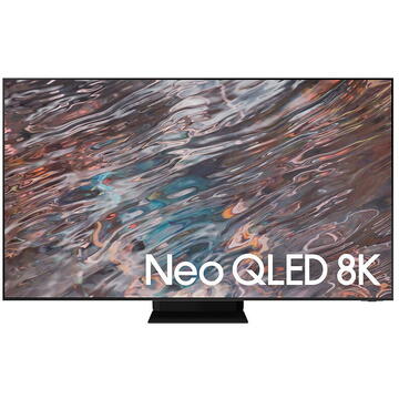 Televizor Samsung Smart TV Neo QLED QE75QN800A Seria QN800A 189cm argintiu-negru 8K UHD HDR