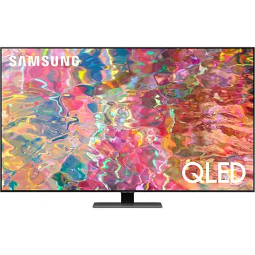 Televizor Samsung Smart TV QLED QE55Q80B Seria Q80B 138cm argintiu-negru 4K UHD HDR
