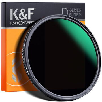 Filtru K&F Concept 77mm Variable Fader ND3-ND1000 Green Multi-Coated KF01.1837