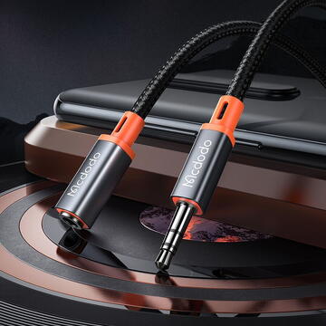 Accesorii Audio Hi-Fi Mcdodo Cablu Castle Series Jack 3.5mm la Jack 3.5mm 1.2m Black-T.Verde 0.1 lei/buc