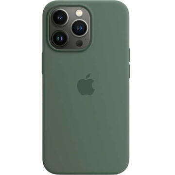 Husa Apple Husa Originala Silicon iPhone 13 Pro, MagSafe, Eucalyptus