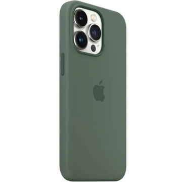 Husa Apple Husa Originala Silicon iPhone 13 Pro, MagSafe, Eucalyptus