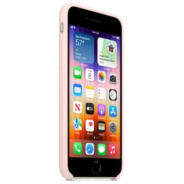 Husa Apple Originala Silicon iPhone SE3 (2022) Chalk Pink