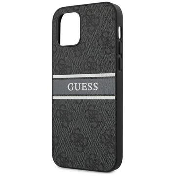 Husa Guess Husa PU 4G Printed Stripe iPhone 12 Pro Max Gri