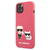 Husa Karl Lagerfeld Husa Silicon Karl &amp; Choupette iPhone 13 Mini Rosu