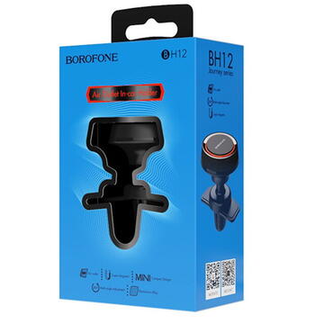 Borofone Suport Auto BH12 Journey Series Magnetic Black &amp; Red (prindere la sistemul de ventilatie)