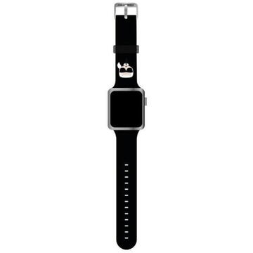 Karl Lagerfeld Curea Karl's Head Apple Watch 38mm / 40mm Negru