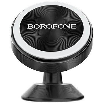 Borofone Suport Auto BH5 Platinum Magnetic Black (prindere de bord)