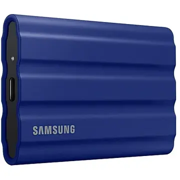 SSD Extern Samsung T7 Shield, 1TB, USB-C 3.1, Blue