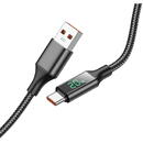 Borofone Cablu BU32 Exclusive USB la Type-C Black (impletitura textila, 1.2m)-T.Verde 0.1 lei/buc